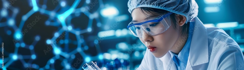 Scientist Working in Modern Laboratory Scientist Working in Modern Laboratory