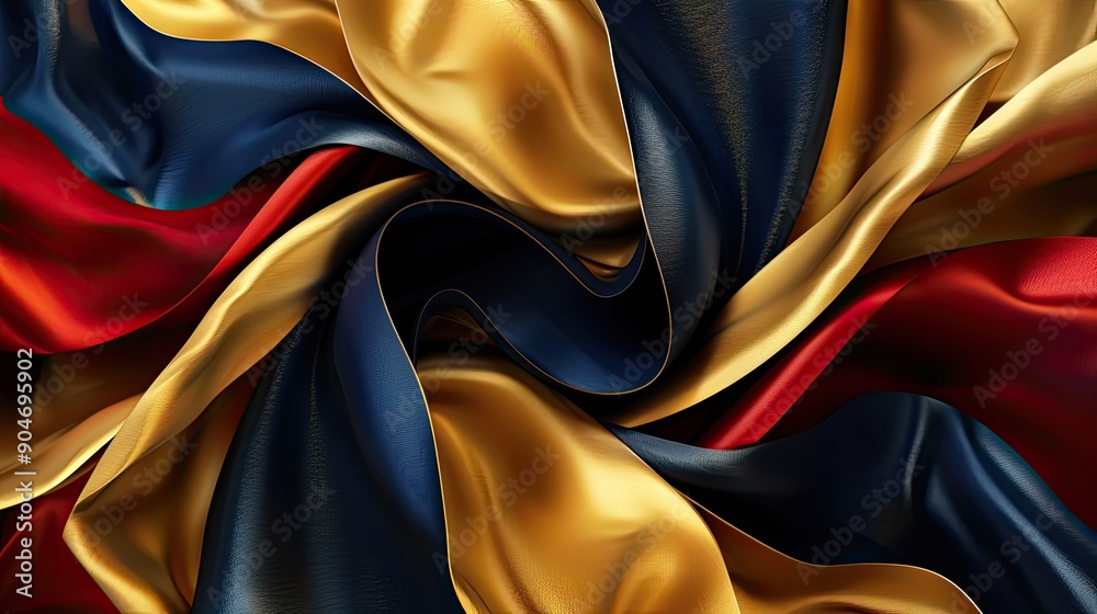 An abstract background of metal texture featuring navy blue, golden yellow, and deep red colors, blending seamlessly for a dynamic visual. An abstract background of metal texture featuring navy blue, golden yellow, and deep red colors, blending seamlessly for a dynamic visual.