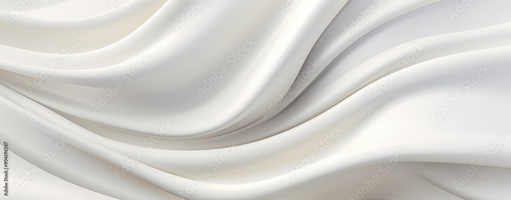 Elegant White Silk Fabric Flowing Texture Elegant White Silk Fabric Flowing Texture