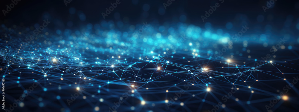 Fototapeta premium Abstract Network Connections and Technology Concept