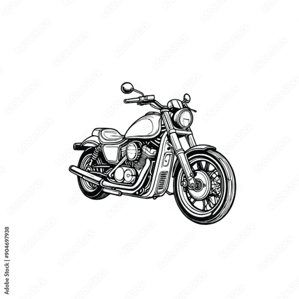 Fototapeta premium Vector motorcycle