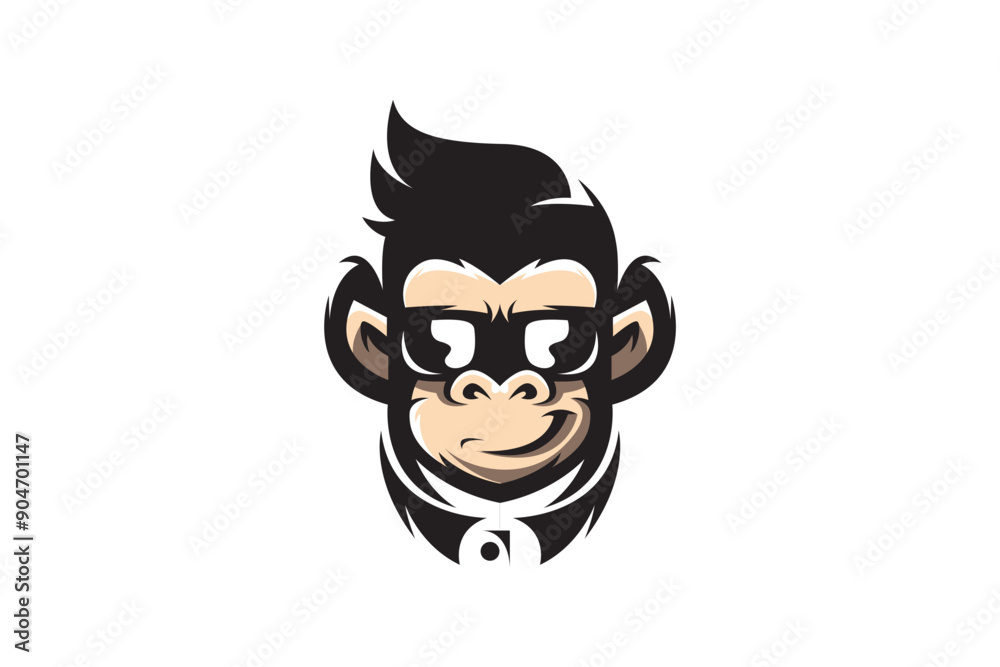 monkey cartoon style monkey cartoon style