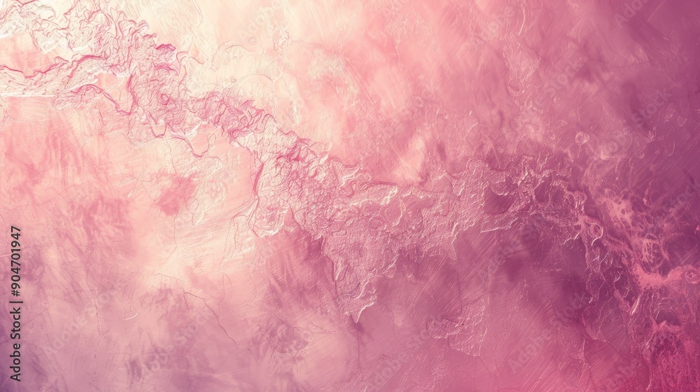 Obraz premium Soft blush pink tones create a pastel-themed abstract metal texture background, offering a delicate and modern look.