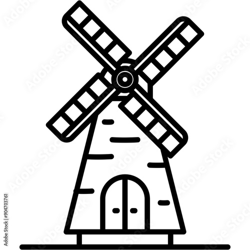 Countryside Windmill Icon
