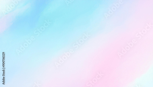水色とピンクのかわいい抽象画イラスト背景