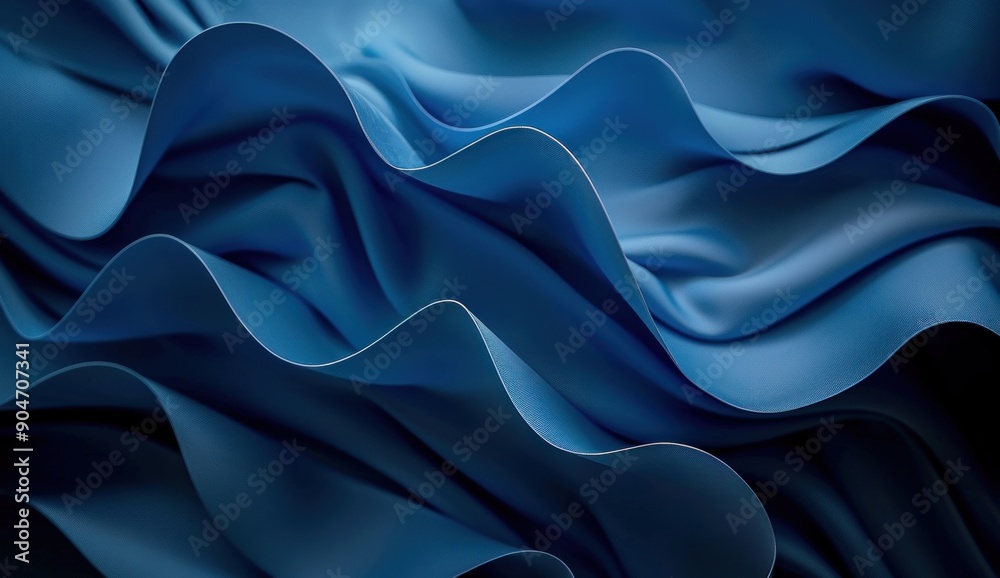 Obraz premium Abstract Blue Waves