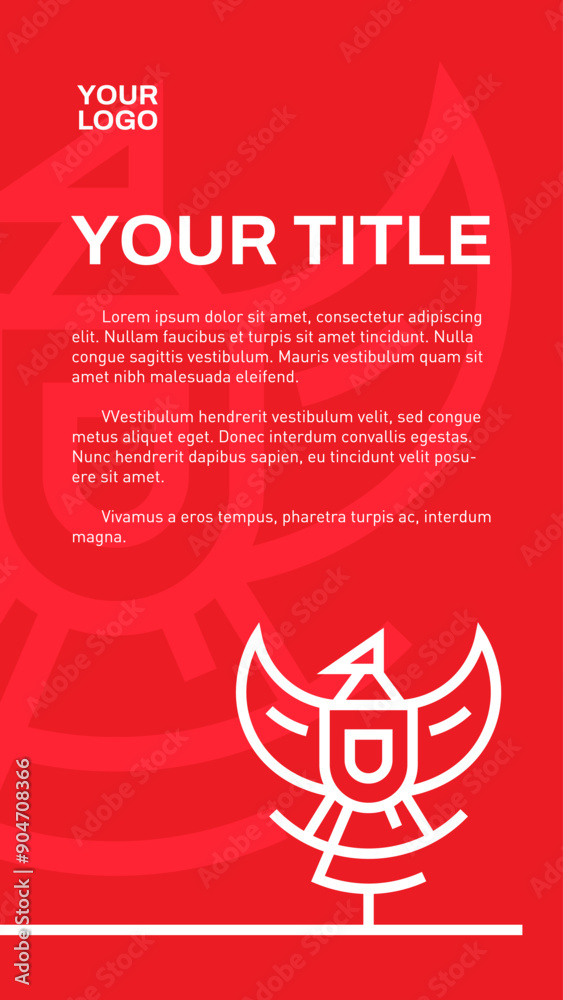Indonesia Garuda Symbol - Social Media Story Template Indonesia Garuda Symbol - Social Media Story Template
