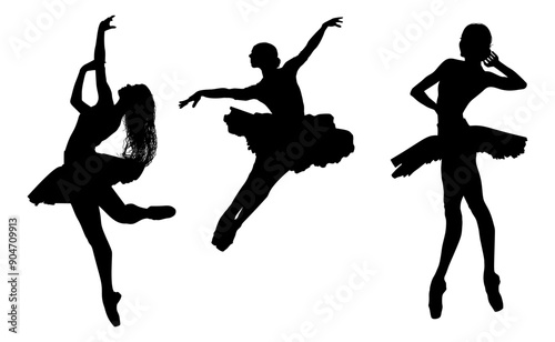 baile, danza, silueta, bailarina, danza ritmica, silueta, deporte, ballet, vector, ballet, movimiento
