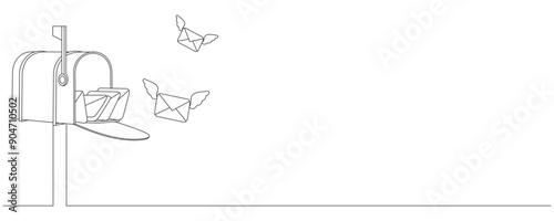post mail box vector design