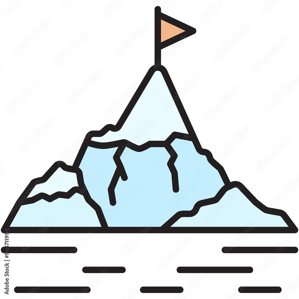 Snow-Capped Peak Icon Snow-Capped Peak Icon