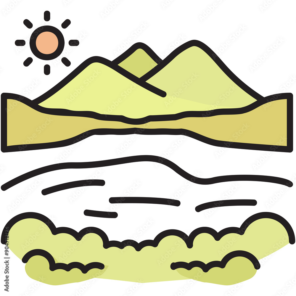 Serene Lake Icon Serene Lake Icon