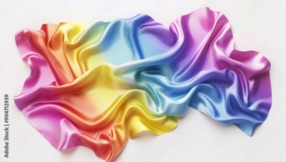 Obraz premium Rainbow Silk Fabric