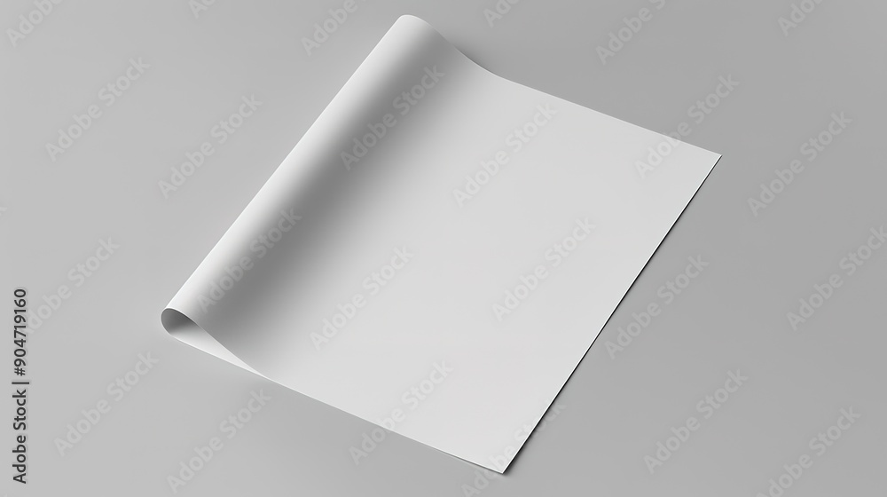 Blank portrait mock-up paper. brochure magazine isolated on gray, changeable background white paper isolated on Blank portrait mock-up paper. brochure magazine isolated on gray, changeable background white paper isolated on