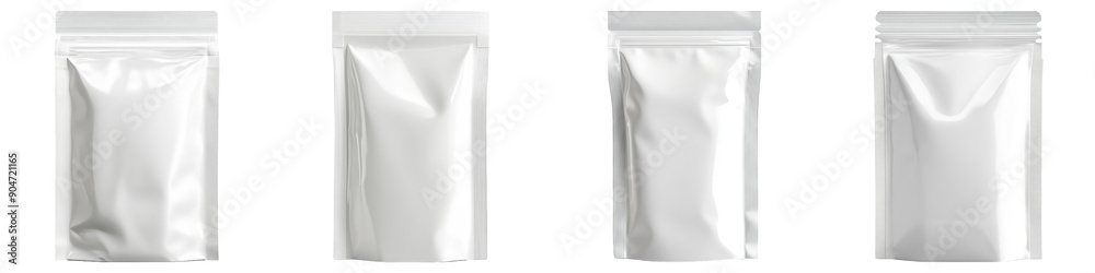 Collection of Matte Stand-Up Pouch On Transparent Png Background For Food Product Packaging Mockup . Generative ai Collection of Matte Stand-Up Pouch On Transparent Png Background For Food Product Packaging Mockup . Generative ai