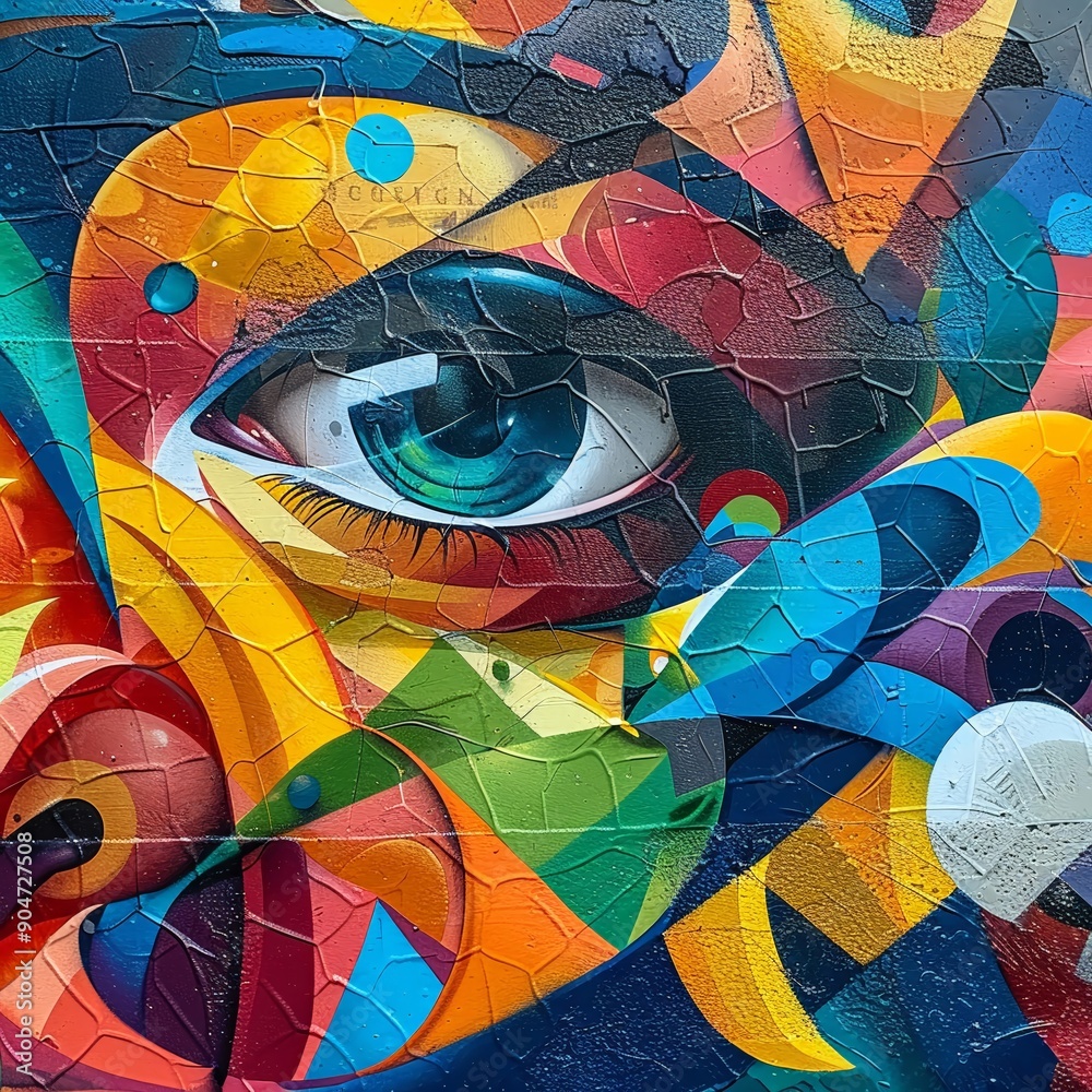 Fototapeta premium Infuse the urban landscape with creativity by incorporating diverse art forms into the cityscape, capturing the energy and innovation of urban art projects