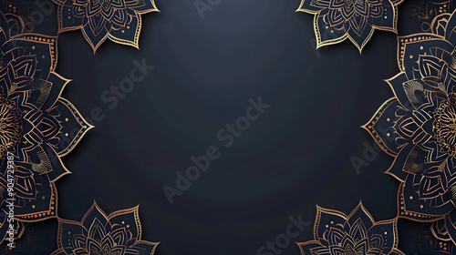 Islamic Luxury Mandela background,generative ai