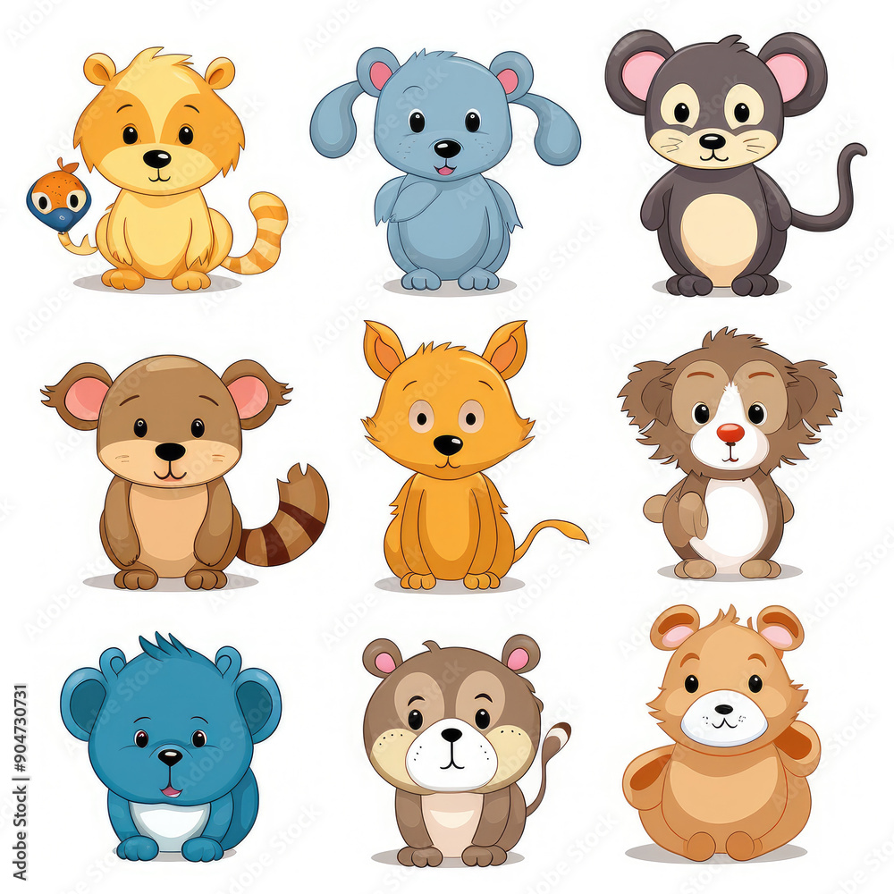 Adorable Cartoon Animal Collection for Kids Adorable Cartoon Animal Collection for Kids