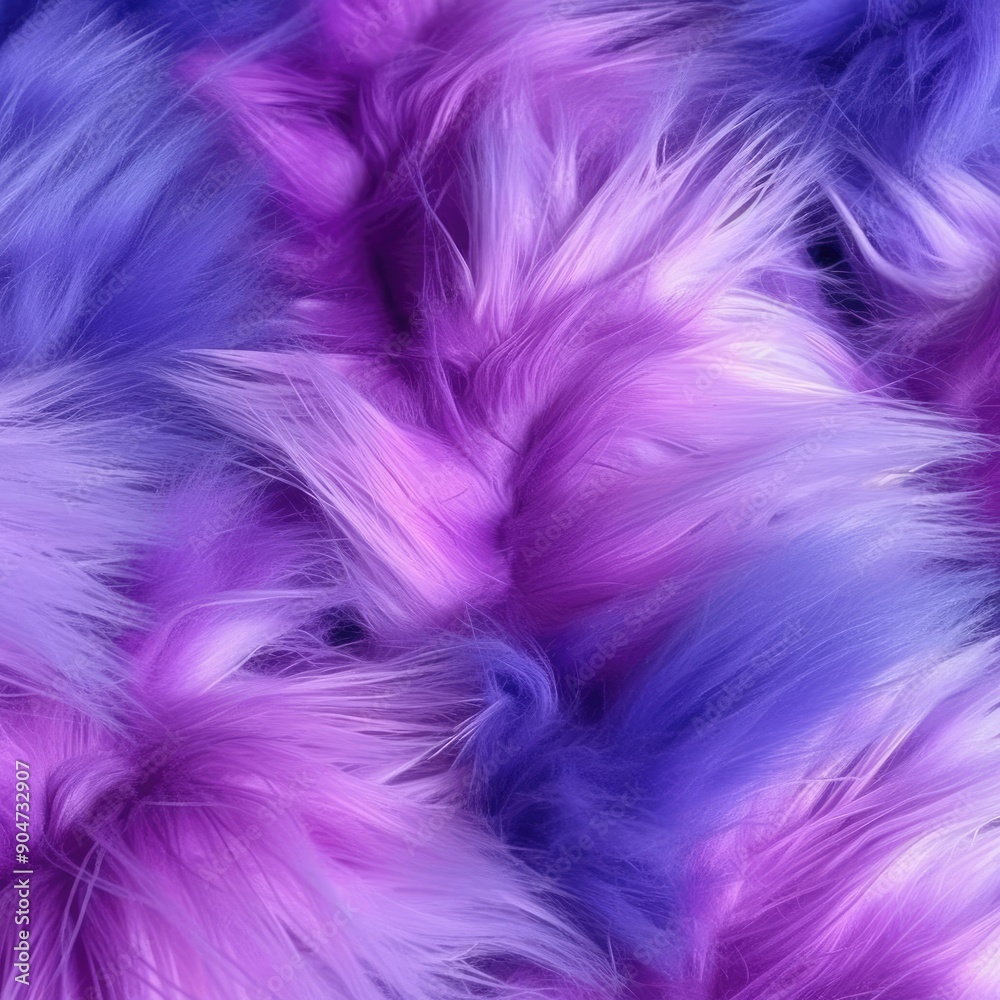 Purple and blue ombre faux fur fabric texture Purple and blue ombre faux fur fabric texture