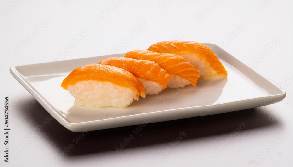 sushi with white background. isolated.