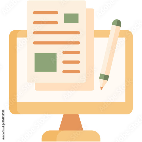 Online Test Illustration