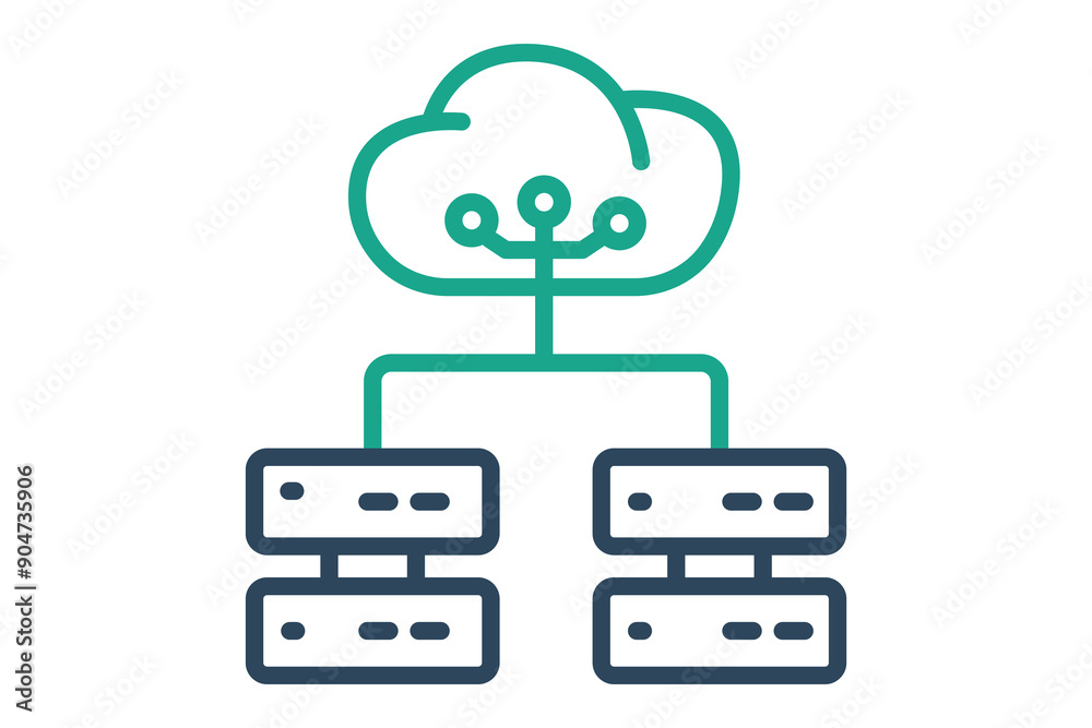 Big data icon. icon related to analyze. line icon style. data analytics elements vector illustration Big data icon. icon related to analyze. line icon style. data analytics elements vector illustration