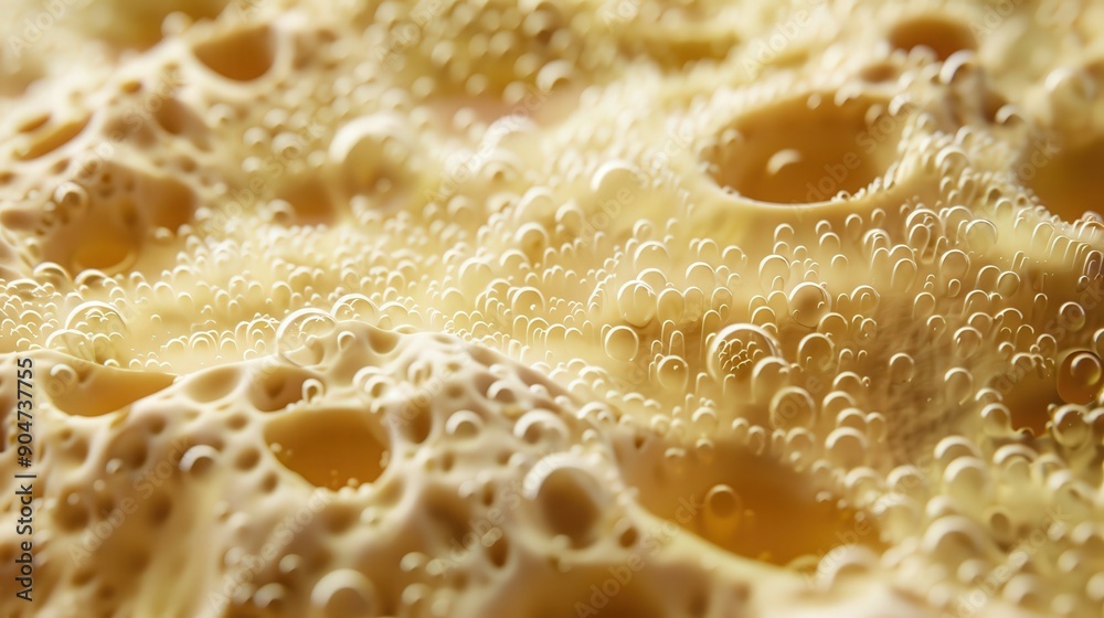 Close-up of frothy bubbles in a creamy liquid, showcasing texture and richness. Perfect for food and beverage concepts. Close-up of frothy bubbles in a creamy liquid, showcasing texture and richness. Perfect for food and beverage concepts.