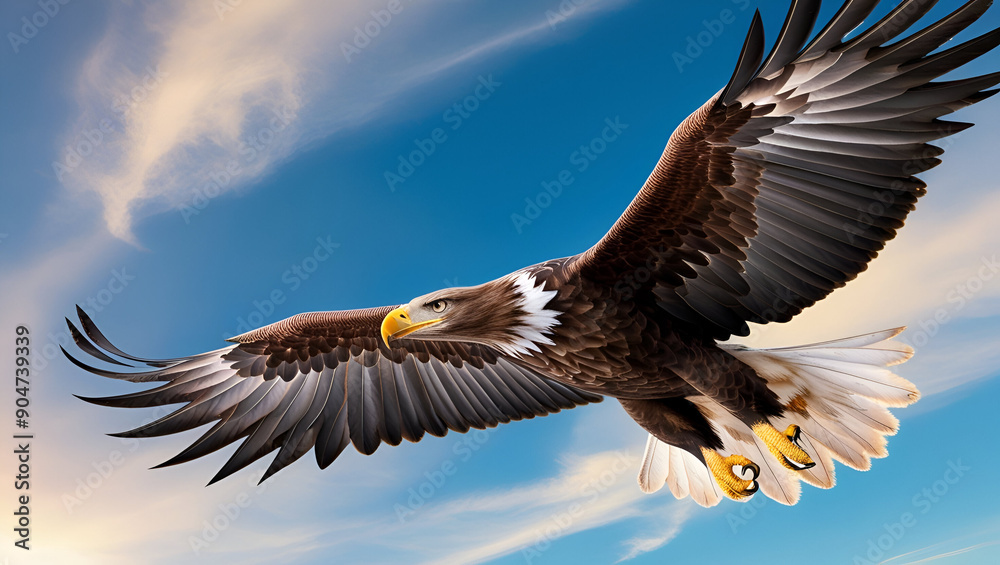 An eagle in the sky. generated ai An eagle in the sky. generated ai