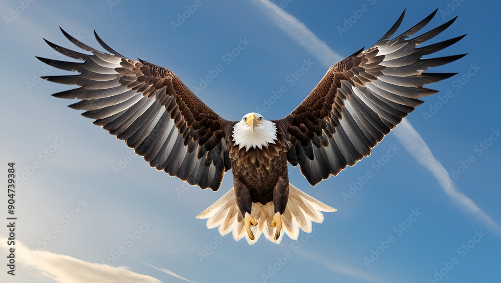 Obraz premium An eagle in the sky. generated ai