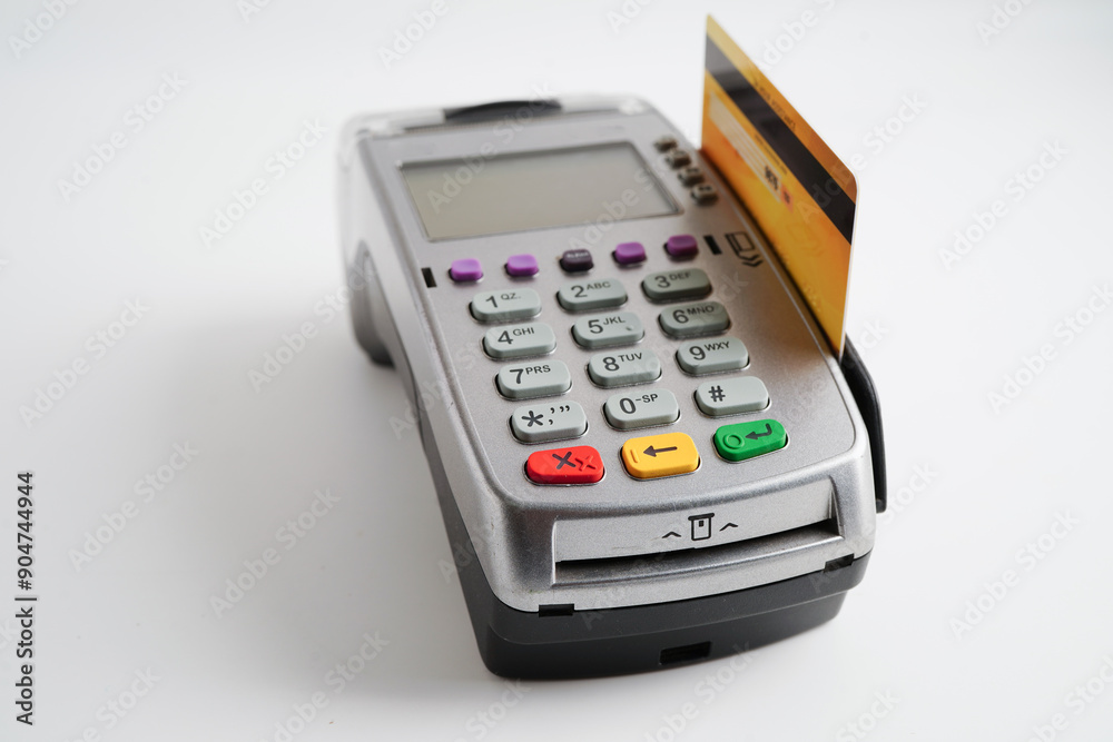 Payment POS terminal for finance and shopping business and technology. Payment POS terminal for finance and shopping business and technology.