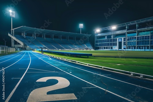 Treadmills at the Stadium of Flamingo Park. photo