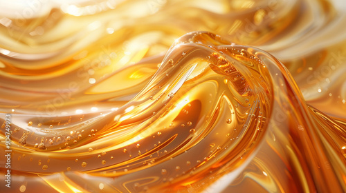 honey swirl on white backgr...