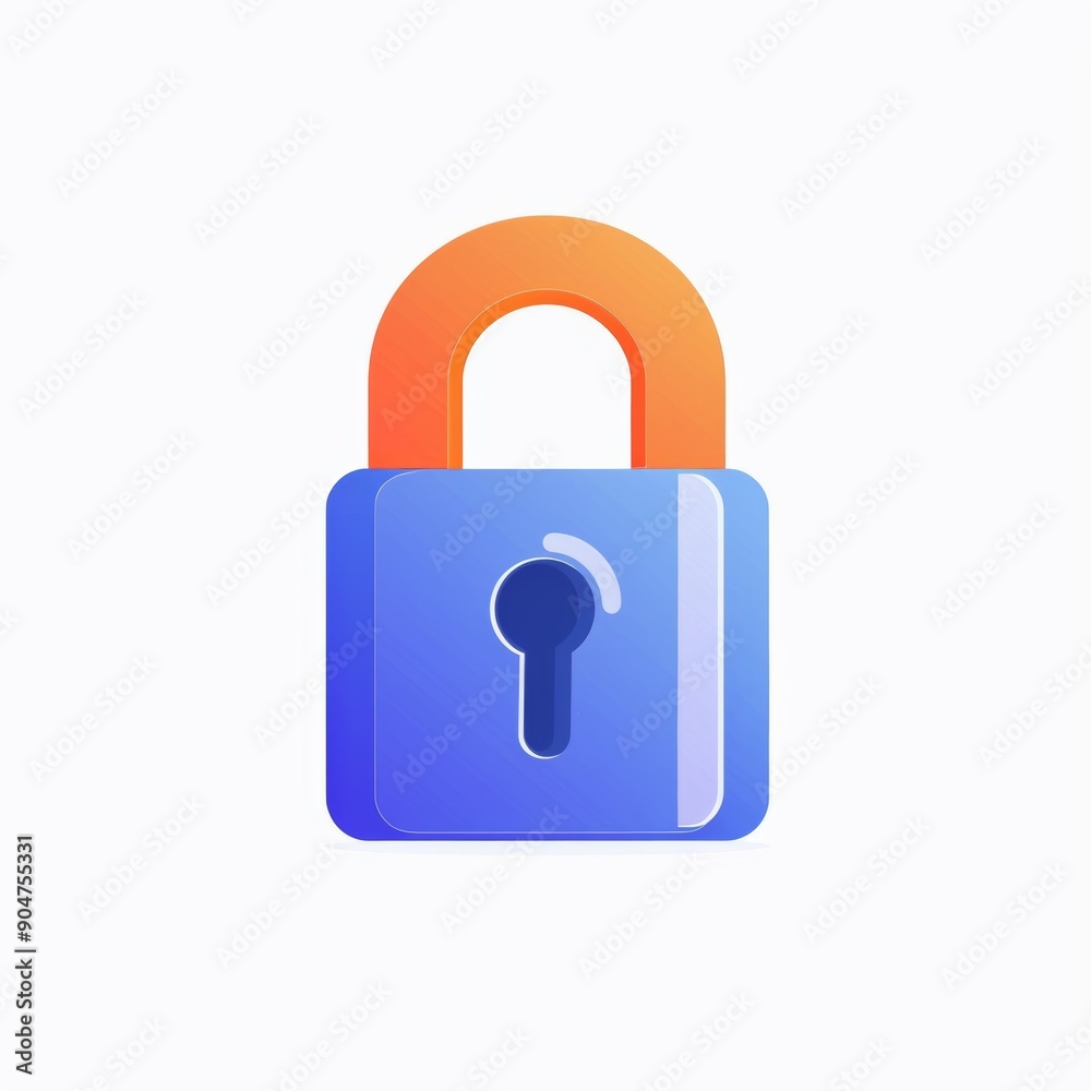 This simple lock icon features a keyhole detail and is designed for security and privacy themes. This simple lock icon features a keyhole detail and is designed for security and privacy themes.