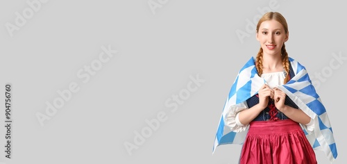 Young woman with Bavarian f...