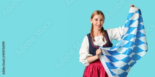 Young woman with Bavarian f...