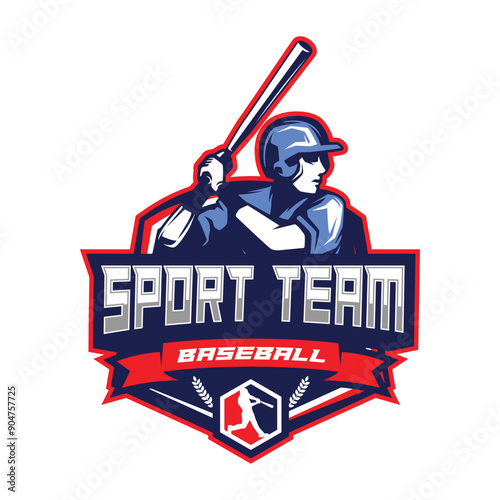 Baseball Logo Design. Sports Baseball Logo Design Vector