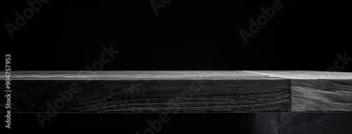 Plastic Wrapped Pallet on Dark Background