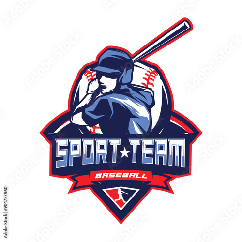 Baseball Logo Design. Sports Baseball Logo Design Vector