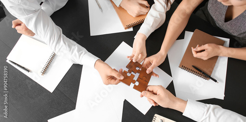 Team of business people doi...
