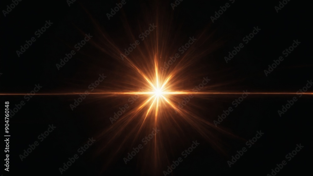 Optical flares on black background, sun shines, high resolution Optical flares on black background, sun shines, high resolution