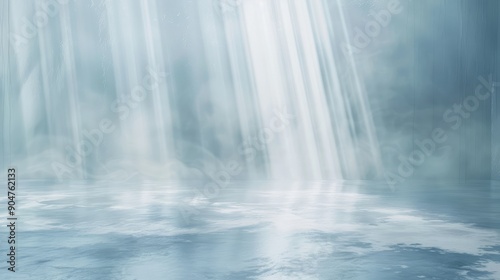 Underwater Sunlight Rays in Serene Ocean