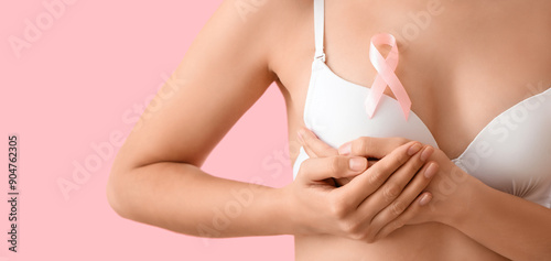 Woman in underwear with pin...