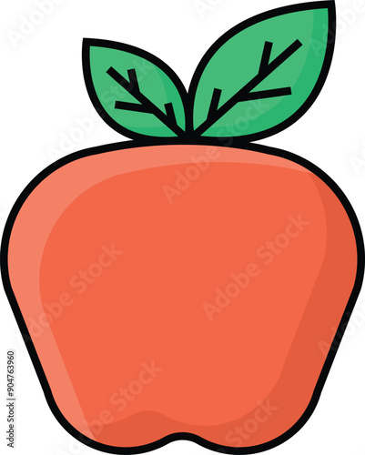 colorful apple icon design illustration