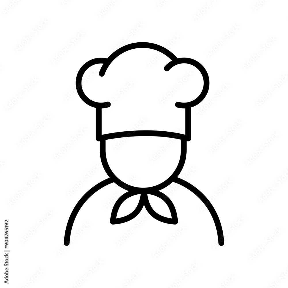 Chef in cooking hat line icon. Restaurant, catering, menu, professional, occupation. Chef Cooking line hat logo, badge, icon, sticker, label, emblem, stamp, symbol, black, line circle, flat vector. Chef in cooking hat line icon. Restaurant, catering, menu, professional, occupation. Chef Cooking line hat logo, badge, icon, sticker, label, emblem, stamp, symbol, black, line circle, flat vector.