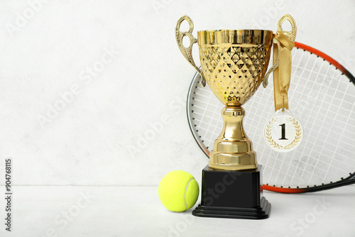 Gold cup with first place m...