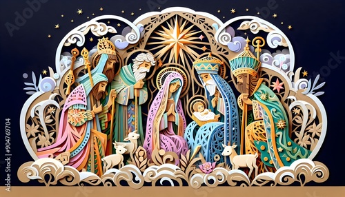 Pesebre Papercut