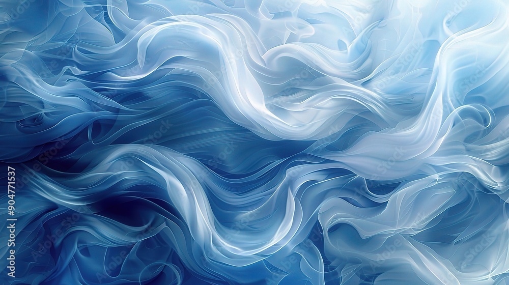 Abstract Blue Fabric Swirls: A captivating close-up of delicate blue fabric, its soft, flowing waves creating an ethereal and mesmerizing abstract pattern. Abstract Blue Fabric Swirls: A captivating close-up of delicate blue fabric, its soft, flowing waves creating an ethereal and mesmerizing abstract pattern.