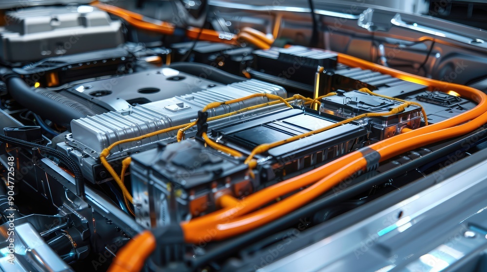 High-Tech Electric Vehicle Battery System High-Tech Electric Vehicle Battery System