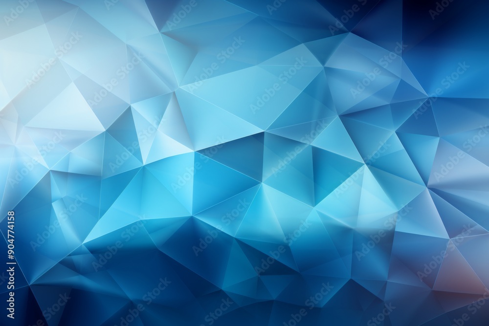 Fototapeta premium Abstract Blue Polygonal Background