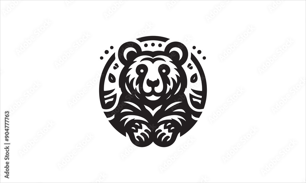 Bear Icon Vector illustration White Background-Bear Icon Vector Files for Cutting, Handmade calligraphy vector illustration, Black and white graphic illustration isolated on white background Hand writ Bear Icon Vector illustration White Background-Bear Icon Vector Files for Cutting, Handmade calligraphy vector illustration, Black and white graphic illustration isolated on white background Hand writ