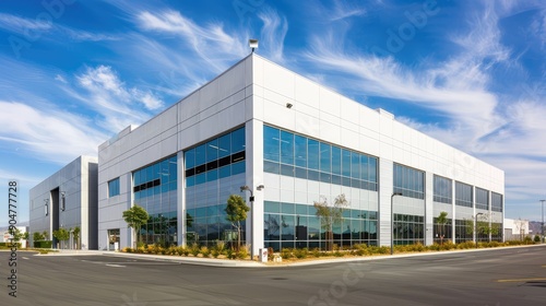 Contemporary Office Building with Glass Facade